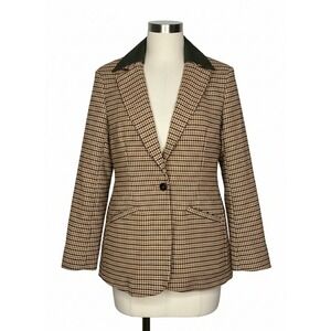NEW Torn by Ronnie Kobo Anok Black Forrest combo Women's XS oversized blazer